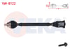 KOMPLE AKS SAG ON UZUNLUK 763mm VW GOLF VII (5G1) 2.0 TDI A-T DSG 13-/ PASSAT (362) 2.0 TDI A-T 10-14/ CADDY IV (SAA) 2.0 TDI A-T 15-/ CC B7 (358) 2.0 TDI A-T 12-16 /AUDI A3 (8V1) 2.0 TDI A-T 12-16