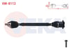 KOMPLE AKS SAG ON UZUNLUK 774mm VOLKSWAGEN PASSAT (3G2) 2.0 TDI A-T 2014-/ SKODA SUPERB (3V3) 2.0 TDI A-T 2015-