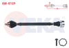 KOMPLE AKS SAG ON UZUNLUK 830mm VOLKSWAGEN PASSAT (3G2) 1.4 TSI M-T 2014-/ SKODA SUPERB (3V3) 1.4 TSI M-T 2015-