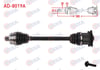 KOMPLE AKS SOL ON ABSLI 45 DIS UZUNLUK 580mm AUDI A4 (8EC) 2.0 TFSI QUATTRO 2004-2008
