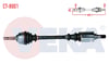 KOMPLE AKS SOL ON CITROEN C2 (JM) 1.4 YAYLI TIP UZUNLUK 643mm 2003-2009