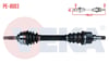 KOMPLE AKS SOL ON PEUGEOT 206 (2A/C) 1.6i 16v TU5 UZUNLUK 604,5mm 1998-2006