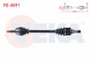 KOMPLE AKS SOL ON PEUGEOT 208 1.2 UZUNLUK 652 mm 2012-