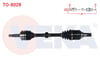 KOMPLE AKS SOL ON TOYOTA C-HR (_X1_) 1.8 Hybrid UZUNLUK 661 mm 2016-