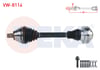 KOMPLE AKS SOL ON UZUNLUK 495mm VOLKSWAGEN GOLF V (1K1) 1.4 TSI A-T 2003-2009/ JETTA III (1K2) 1.4 TSI A-T 2005-2010/ GOLF PLUS (5M1) 1.4 TSI 2006-2008