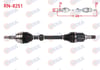 KOMPLE AKS SOL ON UZUNLUK 650mm CLIO V (B7_) 1.0 TCe 100 (B7MT) 5 VITES 15 JANT M-T 2019-