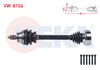 KOMPLE AKS SOL ON VOLKSWAGEN POLO (9N_) 1.4 TDI M-T UZUNLUK 501 mm 2001-2012/ SEAT CORDOBA 2002-2009/SKODA FABIA 1999-2007/ FABIA II 1.4 TDI 2006-2015/ ROOMSTER 1.4 TDI 2006-