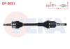 KOMPLE AKS SOL UZUNLUK 661mm OPEL ASTRA K 1.6 CDTI - 1.6 TURBO A/T 2015-