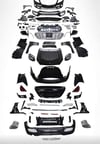 KOMPLE BODY KİT W221 [DONUSUM=> W222] 0-0-ÇıKıŞ, PANJ-LU, EGZ.UÇLU, KAPUT/ÇAMURLUK/BAGAJ KAP., FAR/STOP, AYNALAR -S450 SPORT-