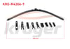 SILECEK SUPURGESI MUZ TIPI 9 APARATLI 430mm UNIVERSAL