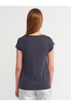 30719 Bisiklet Yaka T-shirt-Antrasit