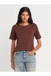 31763 Bisiklet Yaka T-shirt-Siyah