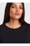 31763 Bisiklet Yaka T-shirt-Siyah