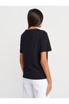 31763 Bisiklet Yaka T-shirt-Siyah