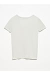 3470 V Yaka Basic T-shirt-gri