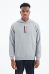 Harvey Gri Melanj Kapüşonlu Sweatshirt - 88309