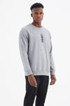 Leroy Gri Melanj O Yaka Erkek Sweatshirt - 88306