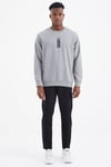 Leroy Gri Melanj O Yaka Erkek Sweatshirt - 88306