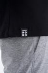 Siyah Yazı Baskılı O Yaka Standart Kalıp Erkek T-shirt - 88201