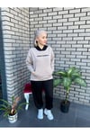 T10by-97161_01 Kadın Sweat Kapuşon Bej
