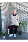 T10by-97161_01 Kadın Sweat Kapuşon Bej