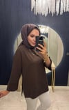 Basic Sweatshirt Kahverengi