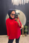 Basic Sweatshirt Kırmızı