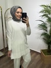 Beyaz Merserize Tunik