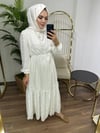 Beyaz Şifon Elbise