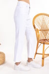 White Cropped Spanish Jeans