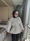 Çizgili Sweatshirt Siyah
