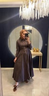Denim Elbise Kahverengi