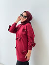 Fiyonklu Sweatshirt Bordo