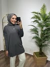 Gri Merserize Tunik