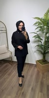 İncili Gömlek Siyah