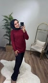 İncili Tunik Bordo