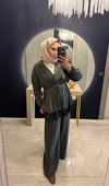 İpek Ceketli Takım Haki