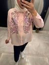 İşlemeli Pamuk Gömlek Pembe