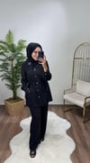 İthal İşlemeli Takım Siyah MY312