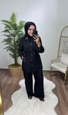 İthal İşlemeli Takım Siyah MY312