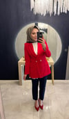 Kırmızı Blazer Ceket