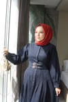 Kot Elbise Double Kemer