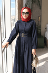 Kot Elbise Double Kemer