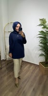 Merserize Triko Tunik Lacivert