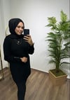 Merserize Triko Tunik Siyah