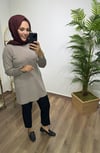 Merserize Triko Tunik Vizon