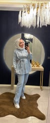 Mila Denim Takım Buz Mavi 