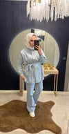 Mila Denim Takım Buz Mavi 