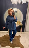 Mila Denim Takım Lacivert 