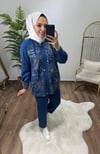Müsemma Taş İşlemeli Kot Takım